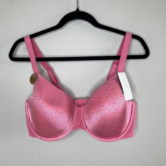 Wacoal Womens Pink Bra US 34DDD Underwire Back Appeal t-shirt bra 853303 - Picture 2 of 6